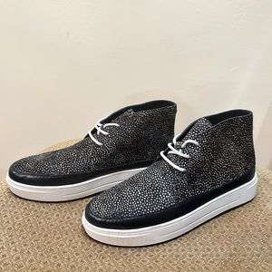 Brand new Real leather/ calf mixed sneakers by Donald Pliner